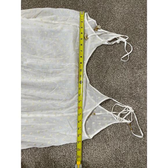 Solid & Striped Women’s Mid Solid Striped Sheer Cover-up Coastal Beachy Dress L - Picture 10 of 12